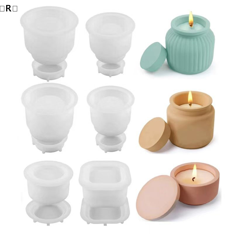 Candle Making Jars - 〔R〕1set DIY Candle Jar Silicone Mold