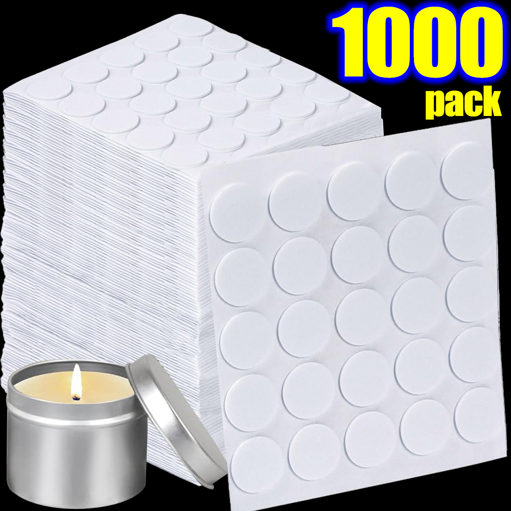 Candle Making Wicks - 15mm White Candle Wick Stickers Double-sided
