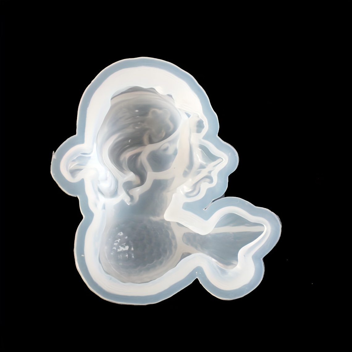 Candle Making Tools - Cute Cartoon Mermaid Silicone Mold, 3D