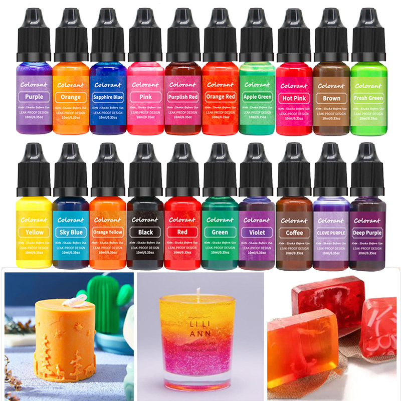 Candle Dye Chip - 20 Colors Candle Dyes Pigment Aromatherapy