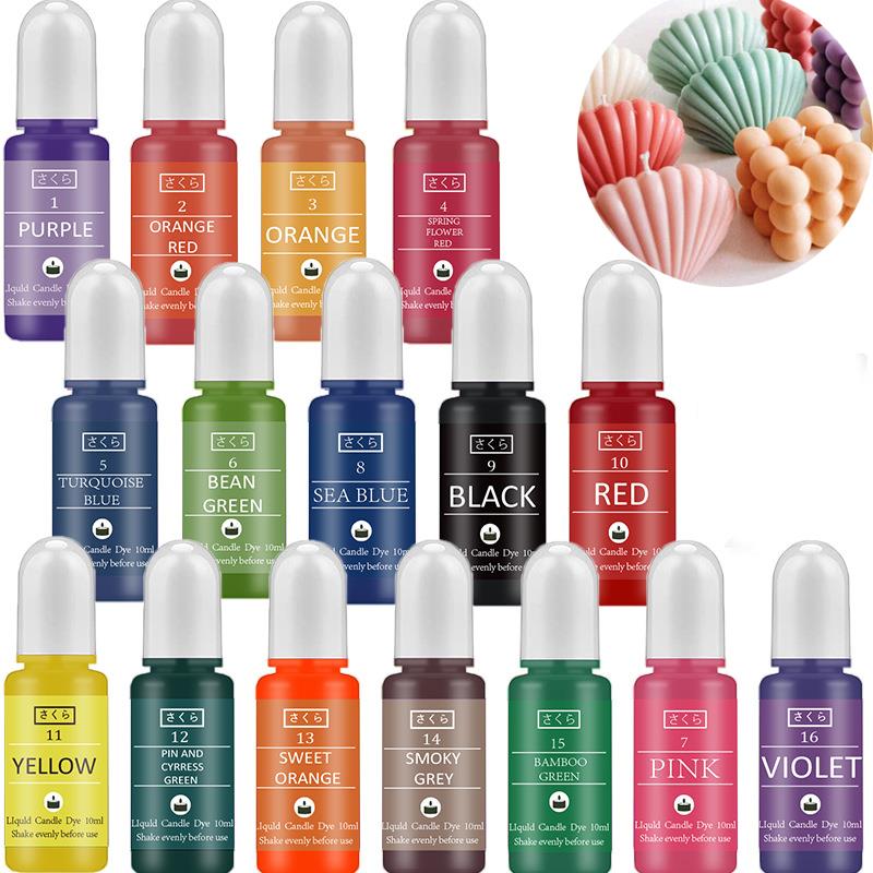 10ml/Bottle Candle Wax Pigment - Candle Dye Chip recension och pris