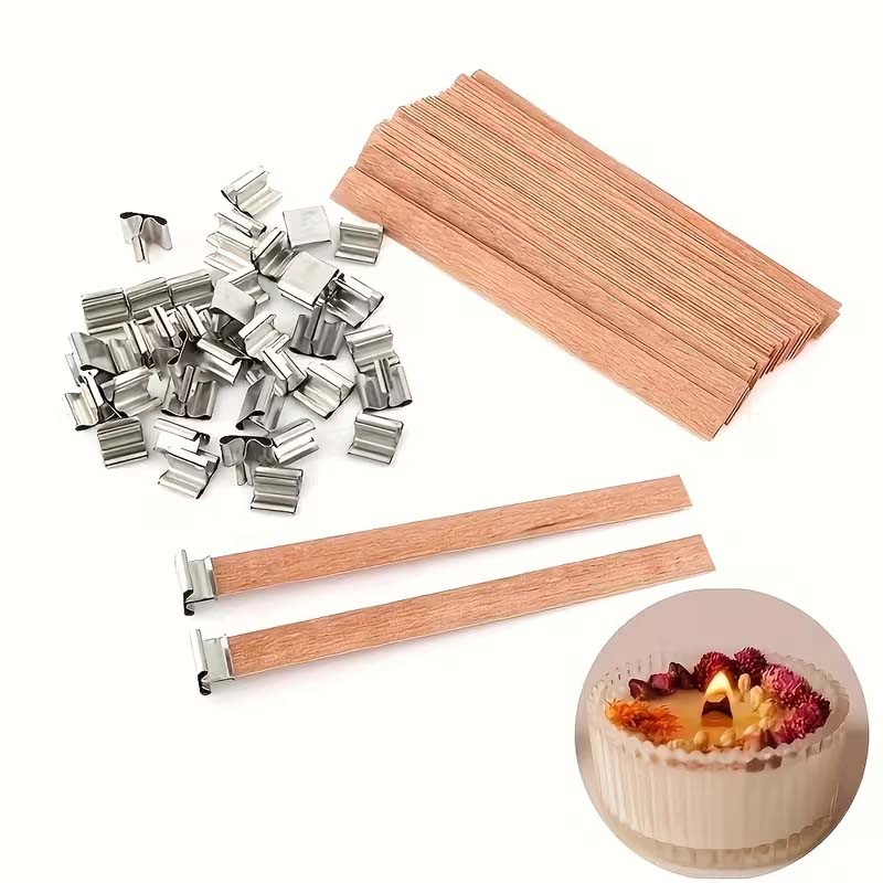 20pcs Wooden Candle Wicks with - Candle Making Wicks recension och pris