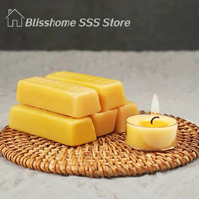 【S】4/8Pcs Pure Beeswax Blocks, - Candle Making Experience recension och pris