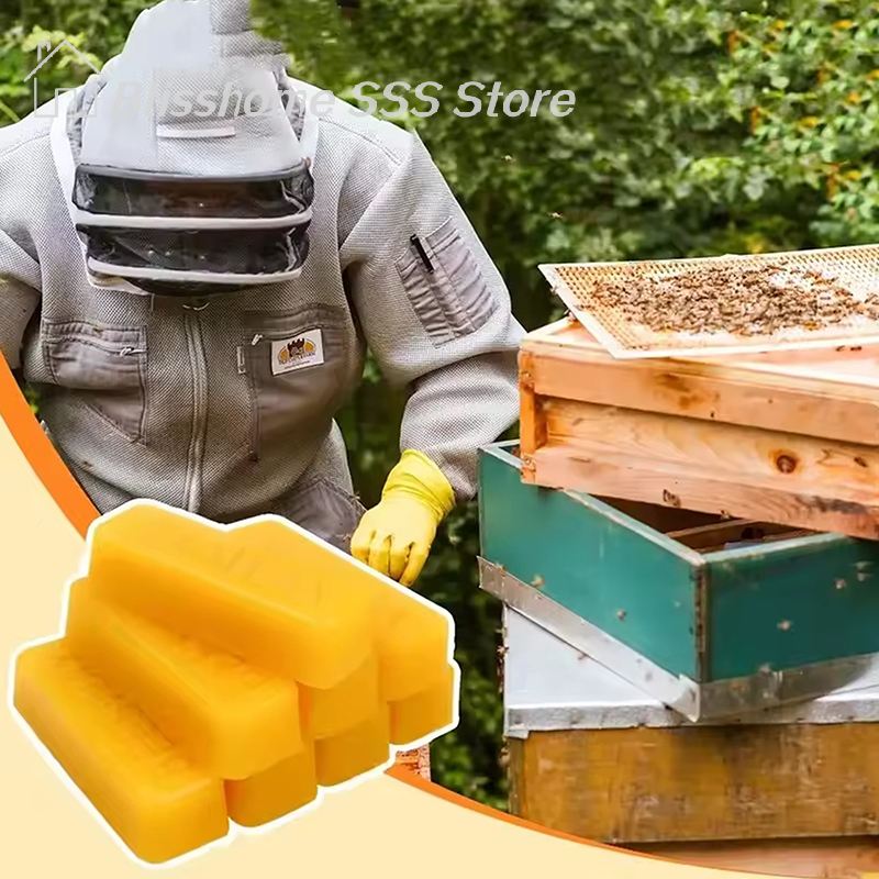【S】4/8Pcs Pure Beeswax Blocks, - Candle Making Experience recension och pris