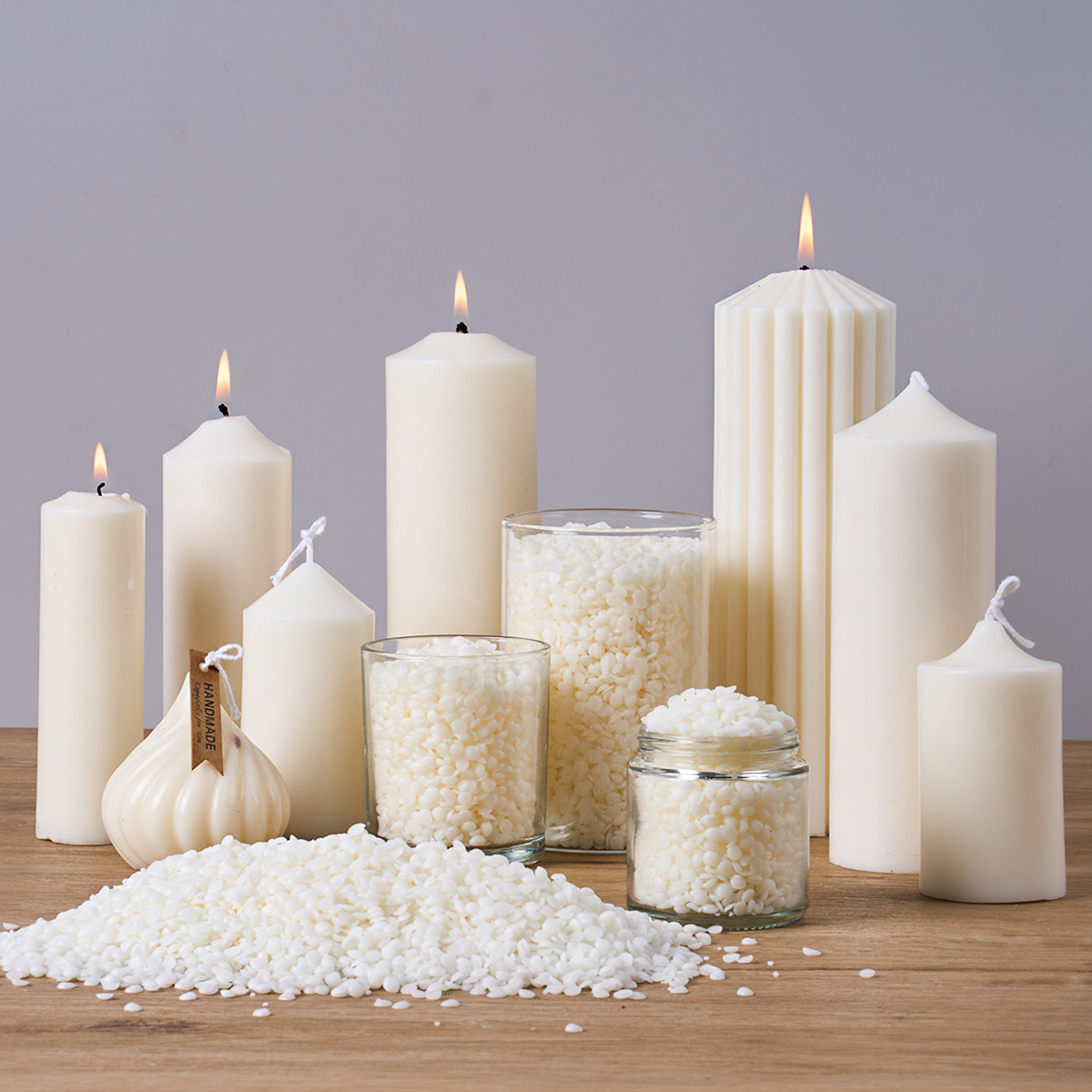 500g/1000g Natural Soy Wax DIY - Candle Making Wicks recension och pris