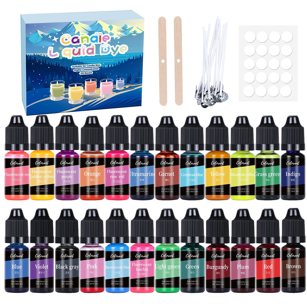 Candle Dye 24colors 10ml Liqui - Candle Dye Chip recension och pris
