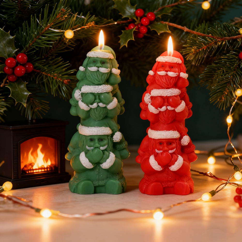 3D Christmas Santa Candle Mold - Xmas Candle Making recension och pris