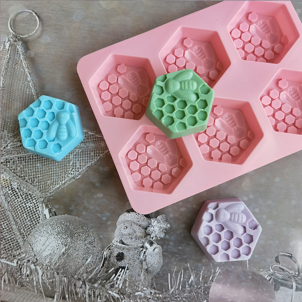 Silicone Hexagonal Bee Soap Mo - Candle Making Experience recension och pris