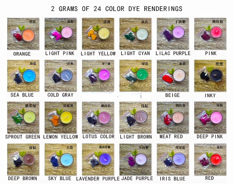 20 colors 2g /bag Candle Dye P - Candle Dye Chip recension och pris