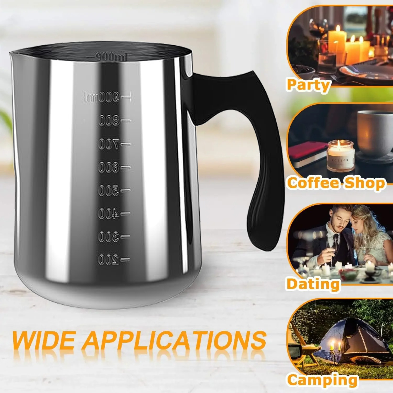Candle Pouring Pot with Electr - Candle Making Jars recension och pris