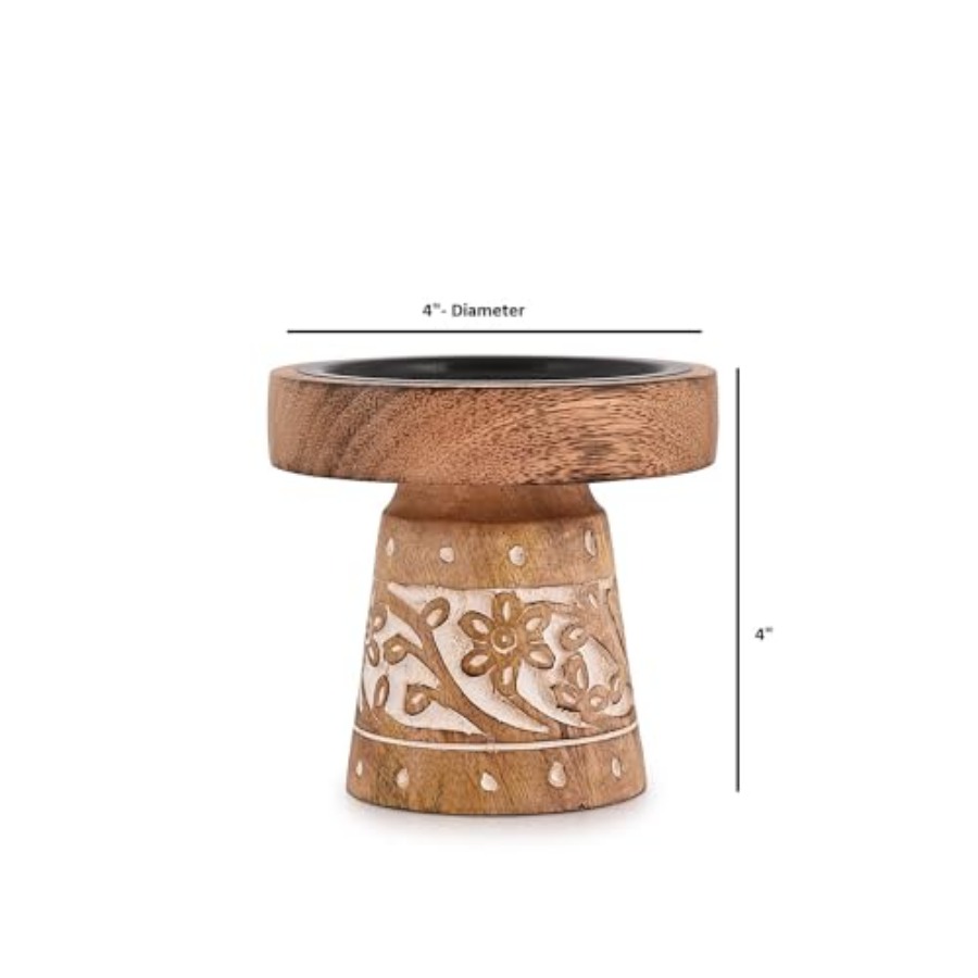 Mango Wood Candle Holders, Woo - Candle X recension och pris