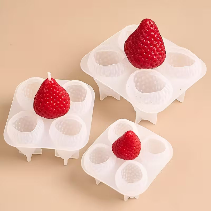 Strawberry Silicone Candle Mol - Candle Making Tools recension och pris