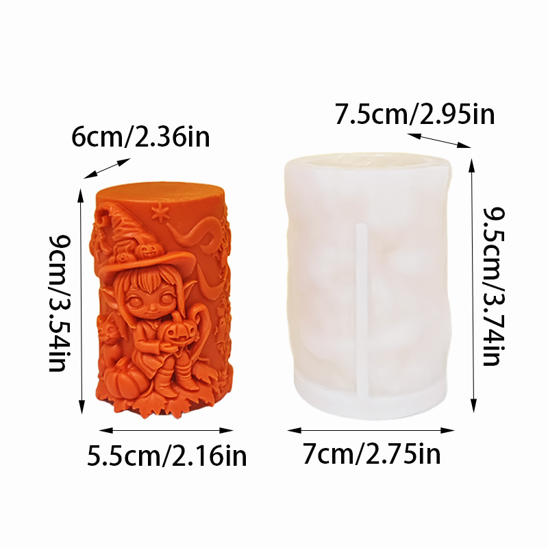 Witch Silicone Candle Mold Wit - Candle Making Tools recension och pris