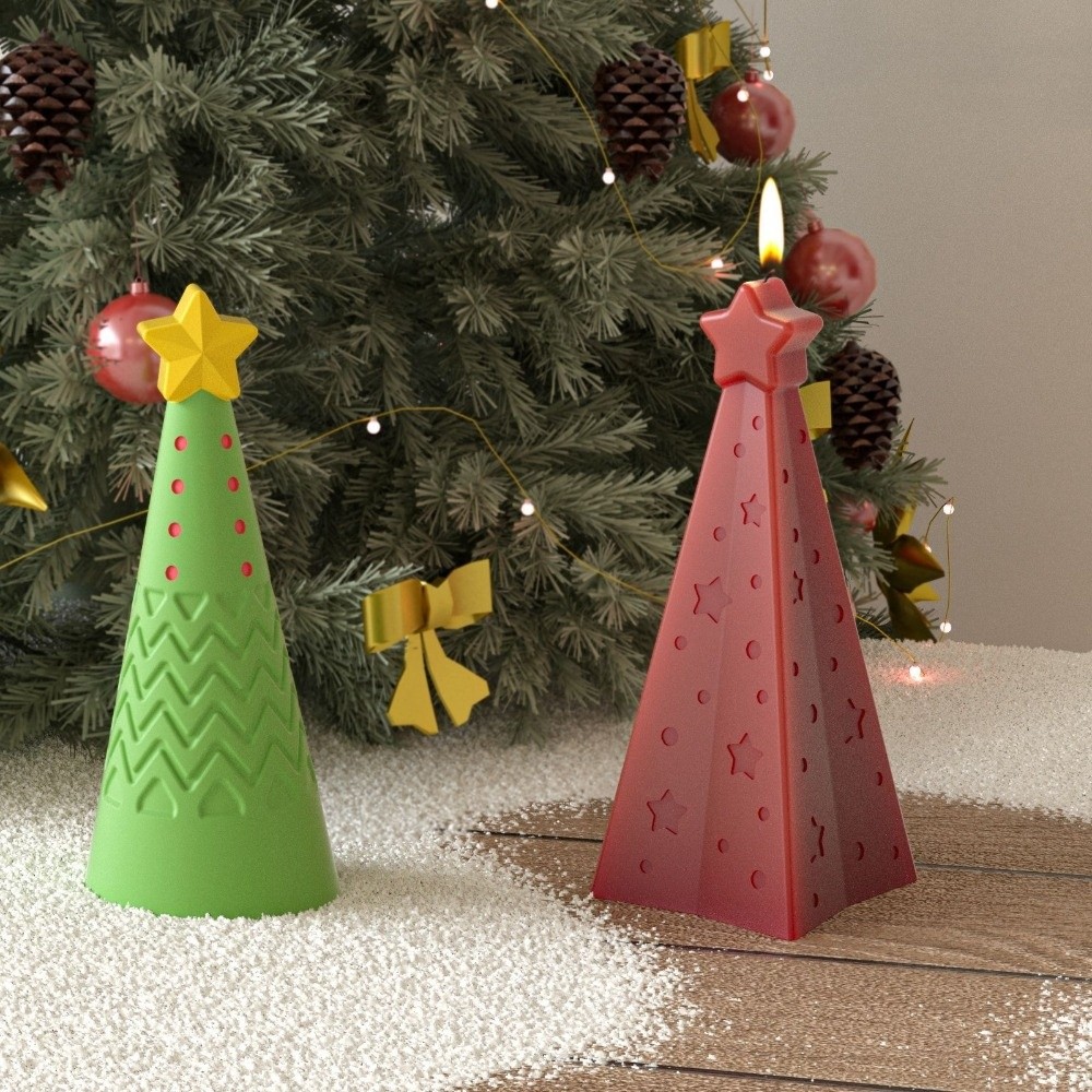 Silicone Christmas Cone Candle - Xmas Candle Making recension och pris