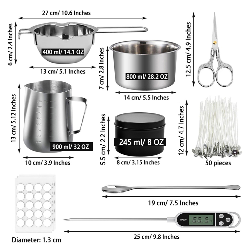 Glintmos DIY Candle Making Kit - Candle Making Jars recension och pris