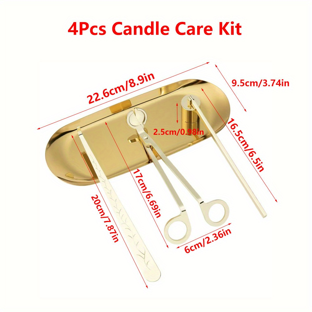 4pcs/set Luxury Candle Care Ki - Candle Making Tools recension och pris