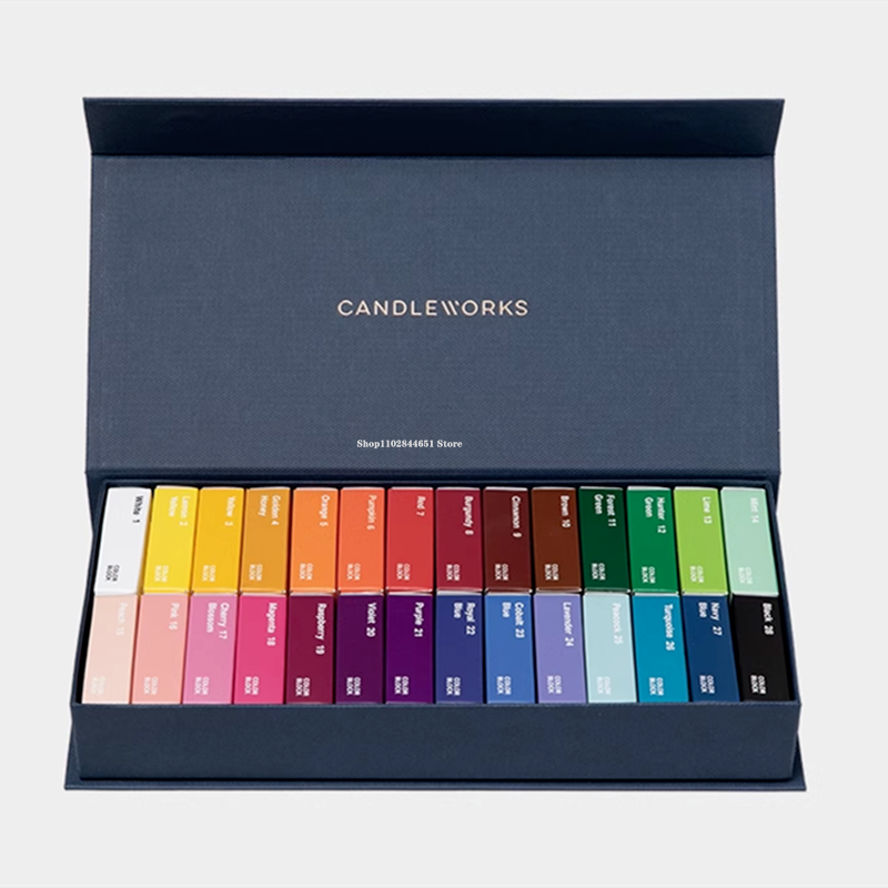 28 Color Set Brick Candle Soli - Candle Dye Chip recension och pris