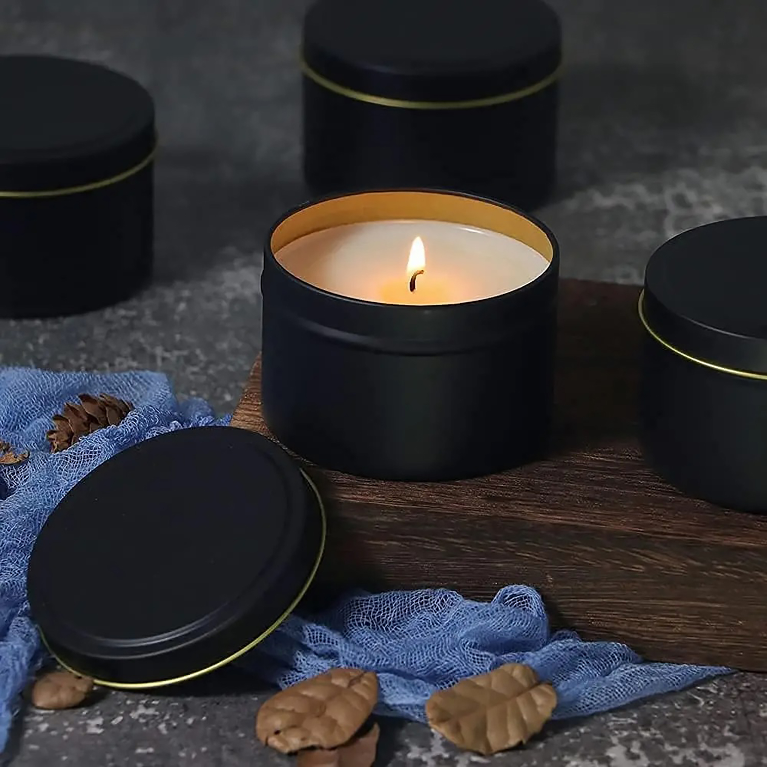 4oz/ 8oz Candle tins with lids - Candle Making Jars recension och pris