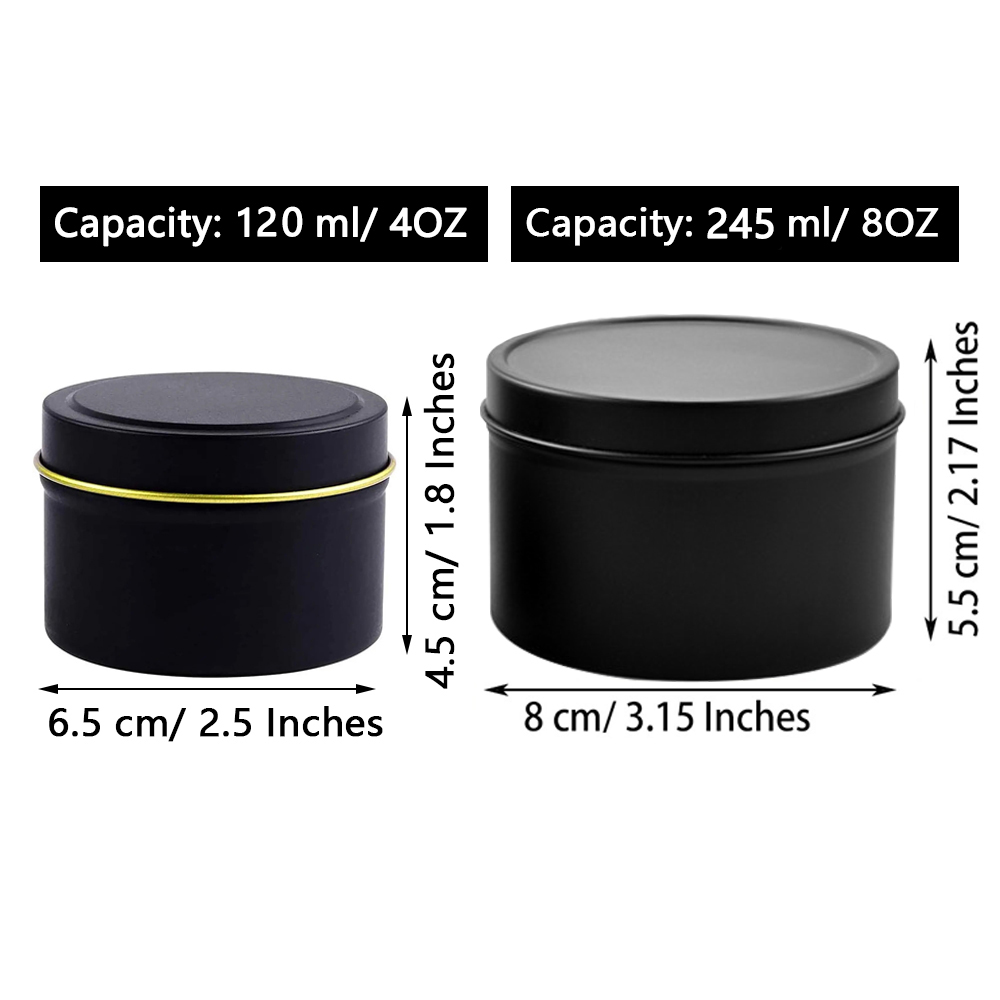 4oz/ 8oz Candle tins with lids - Candle Making Jars recension och pris