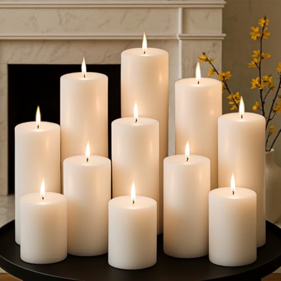 Pillar Candles Set 12 Packs 2. - Candle X recension och pris