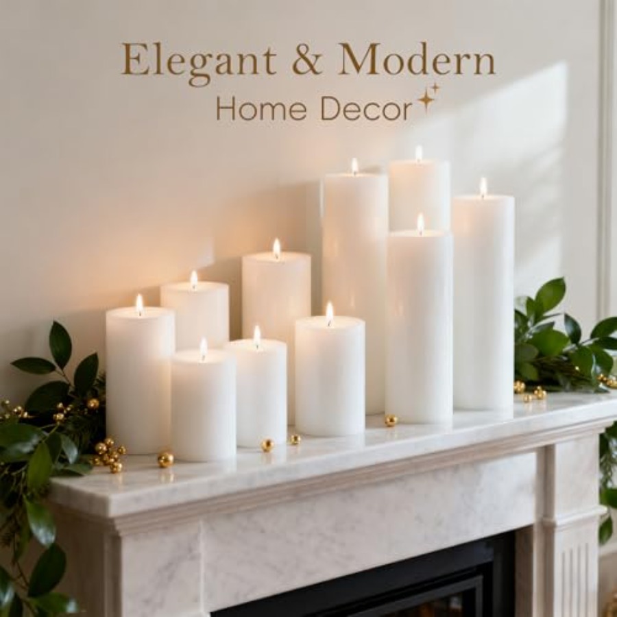 Pillar Candles Set 12 Packs 2. - Candle X recension och pris