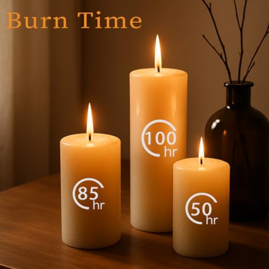 Pillar Candles Set 12 Packs 2. - Candle X recension och pris