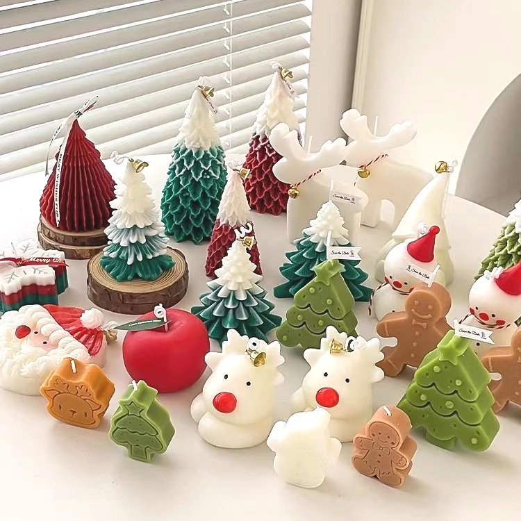 Christmas Silicone Mold DIY Ca - Xmas Candle Making recension och pris