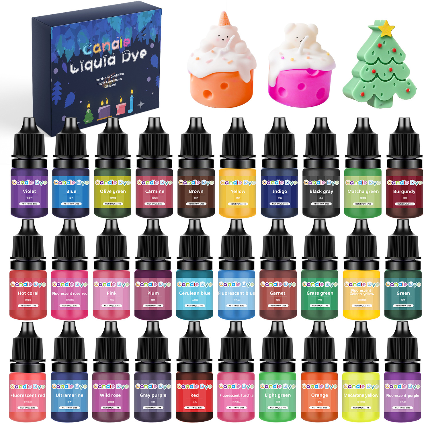 38 Color Candle Wax Pigment Co - Candle Dye Chip recension och pris