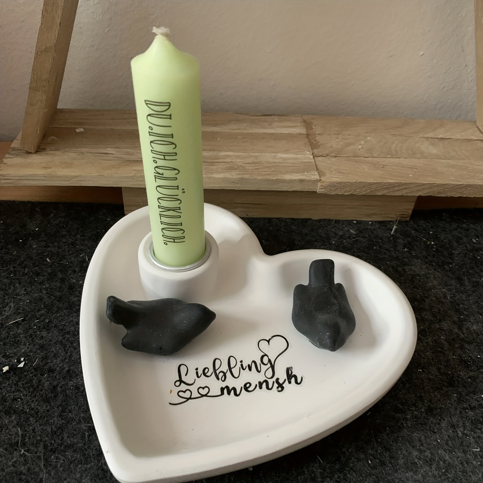Heart-Shaped Candle Holder Sil - Candle Making Tools recension och pris