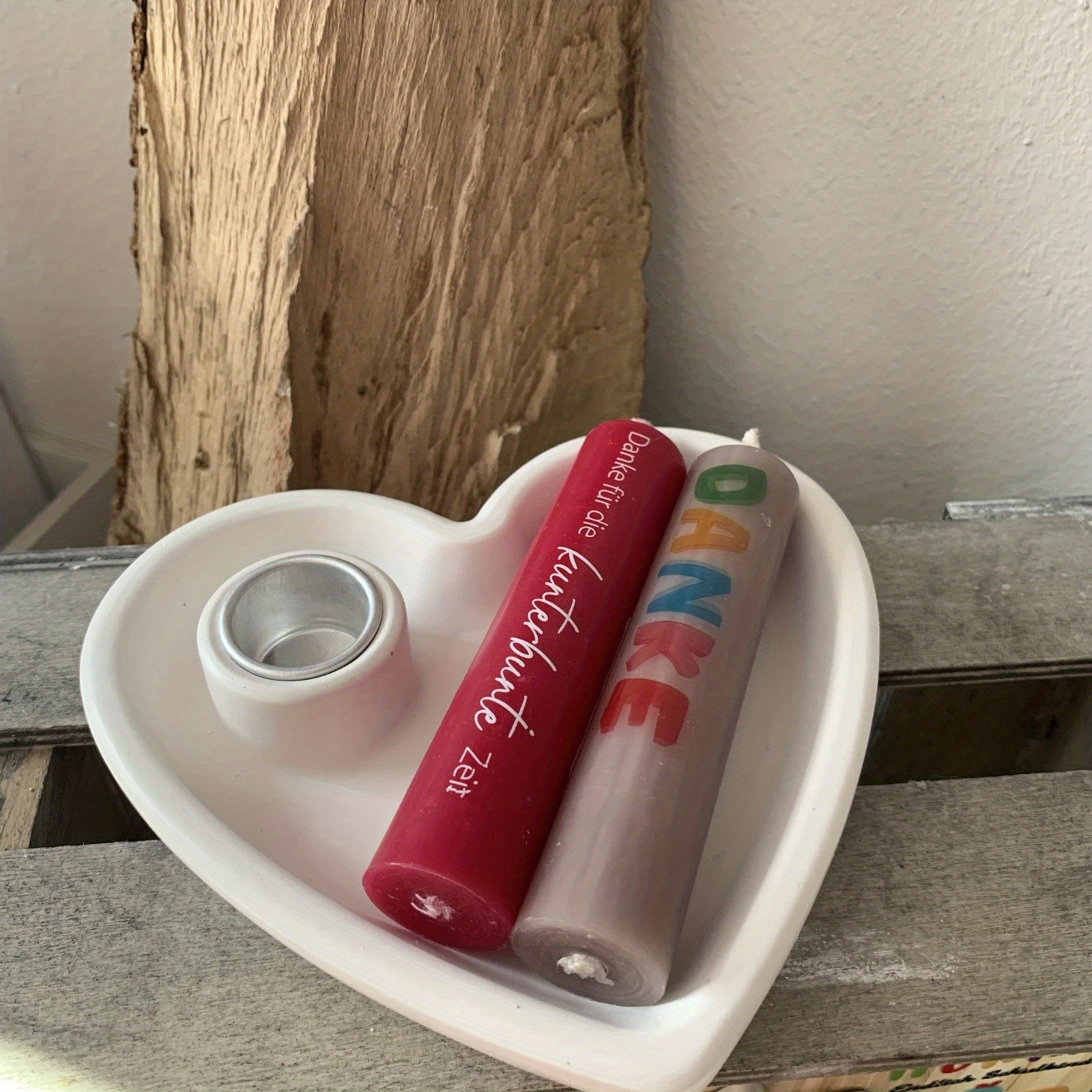 Heart-Shaped Candle Holder Sil - Candle Making Tools recension och pris