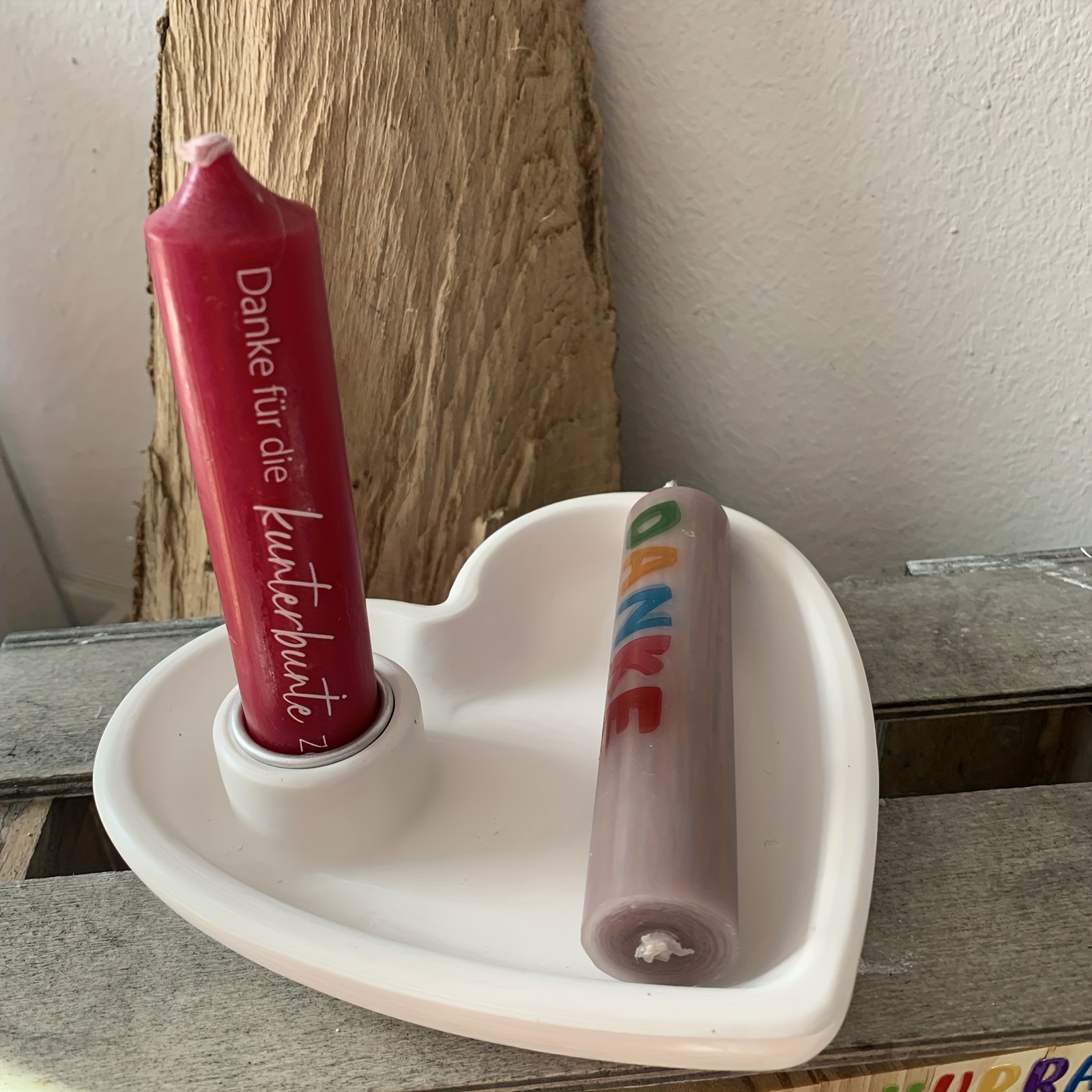 Heart-Shaped Candle Holder Sil - Candle Making Tools recension och pris