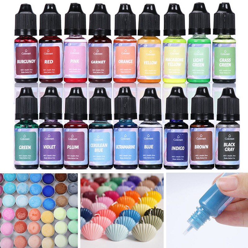24 Colors Resin Pigments Candl - Candle Dye Chip recension och pris