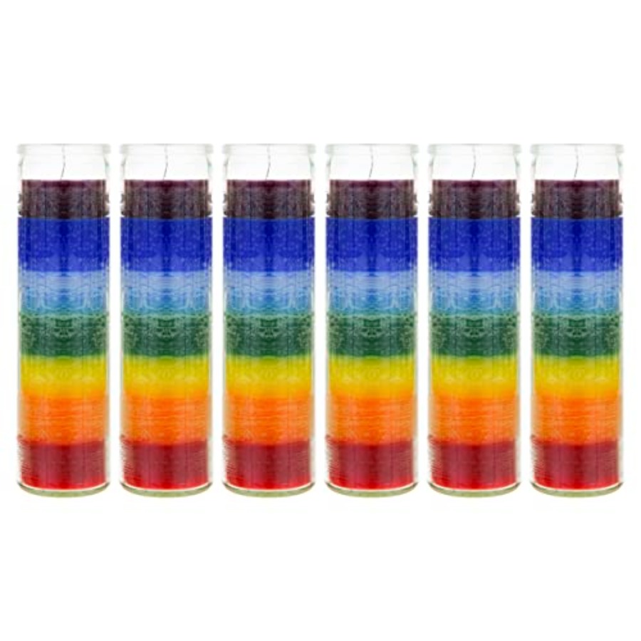 6 pcs Unscented Multi Color Ch - Candle X recension och pris