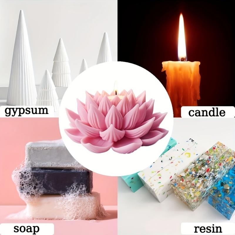 1PC Lotus Flower Candle Mold S - Candle Making Tools recension och pris