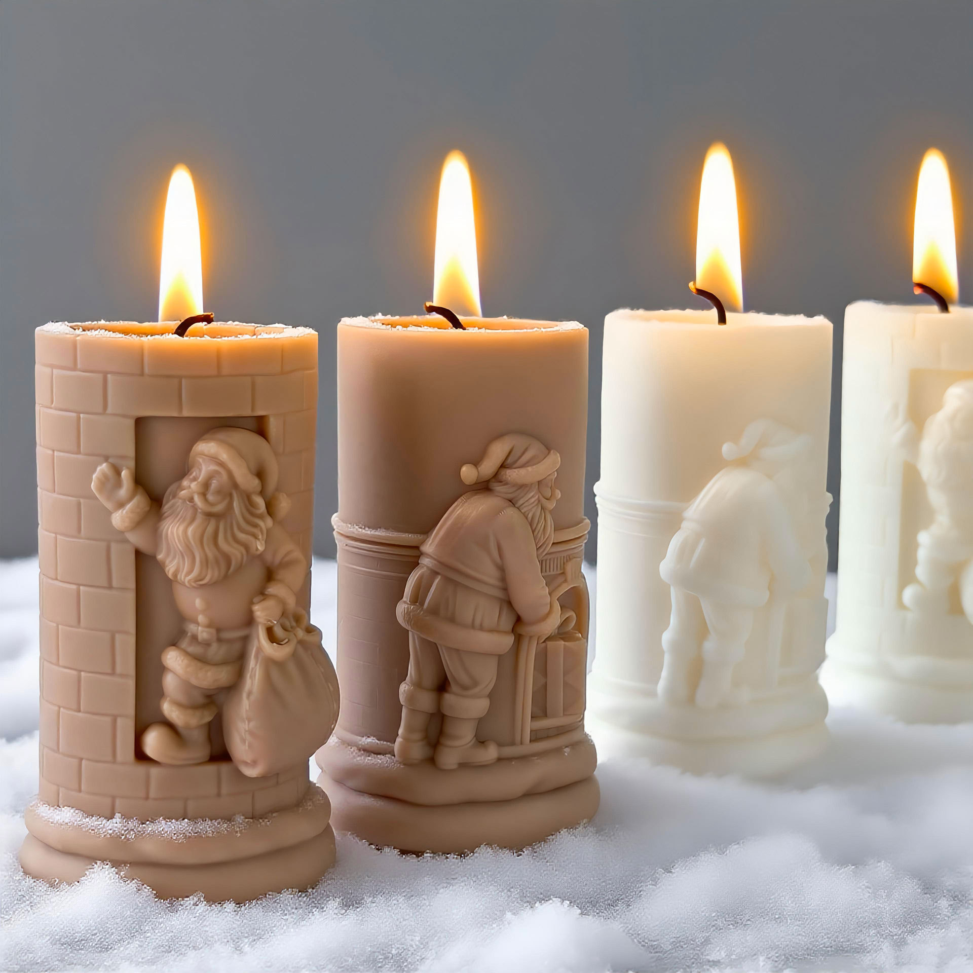 Relief Cylinder Santa Claus Ch - Xmas Candle Making recension och pris