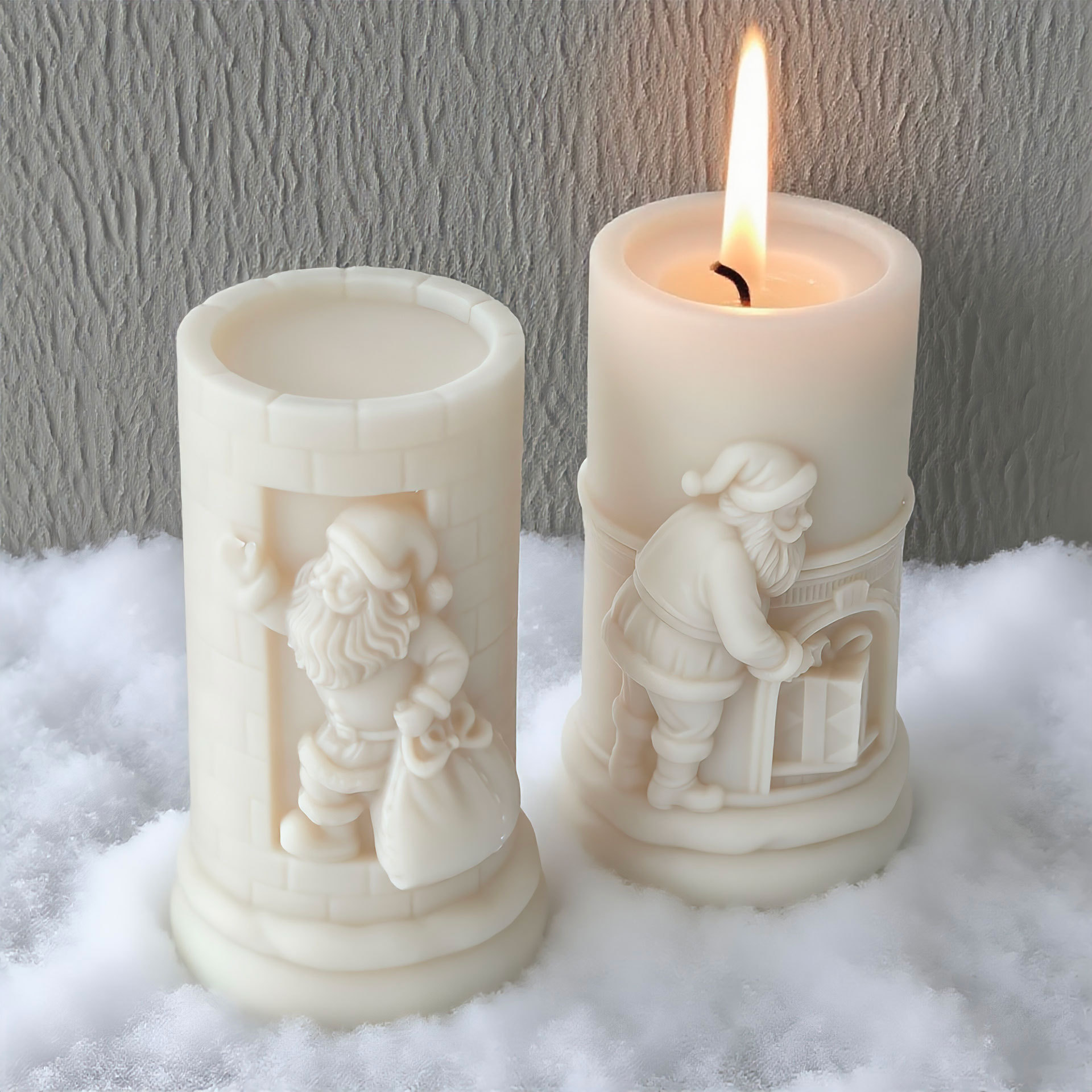 Relief Cylinder Santa Claus Ch - Xmas Candle Making recension och pris