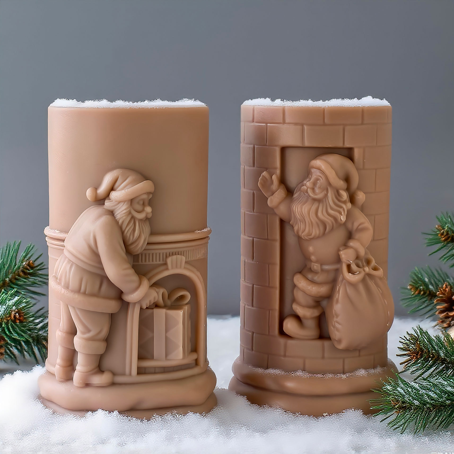 Relief Cylinder Santa Claus Ch - Xmas Candle Making recension och pris