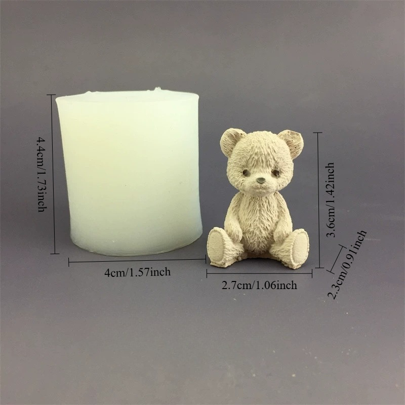 Cute Bear Honey Jar Silicone C - Candle Making Jars recension och pris