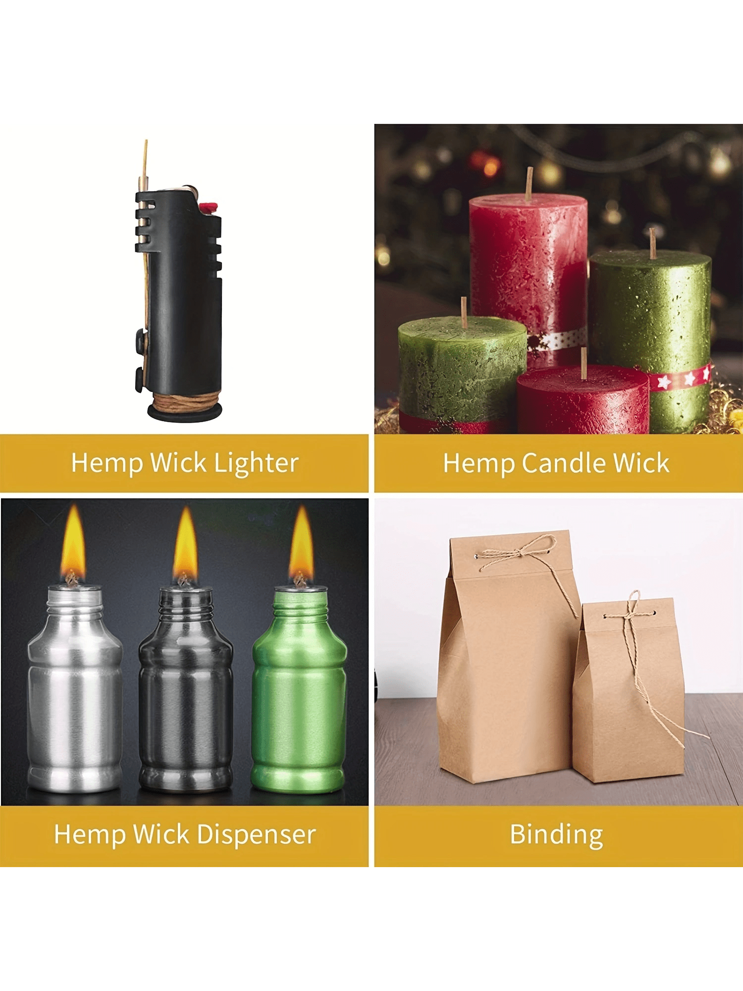 200 in Hemp Wick, Hemp Wick Co - Candle Making Wicks recension och pris