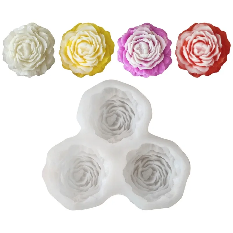 Peony Flower Candle Silicone M - Candle Making Tools recension och pris