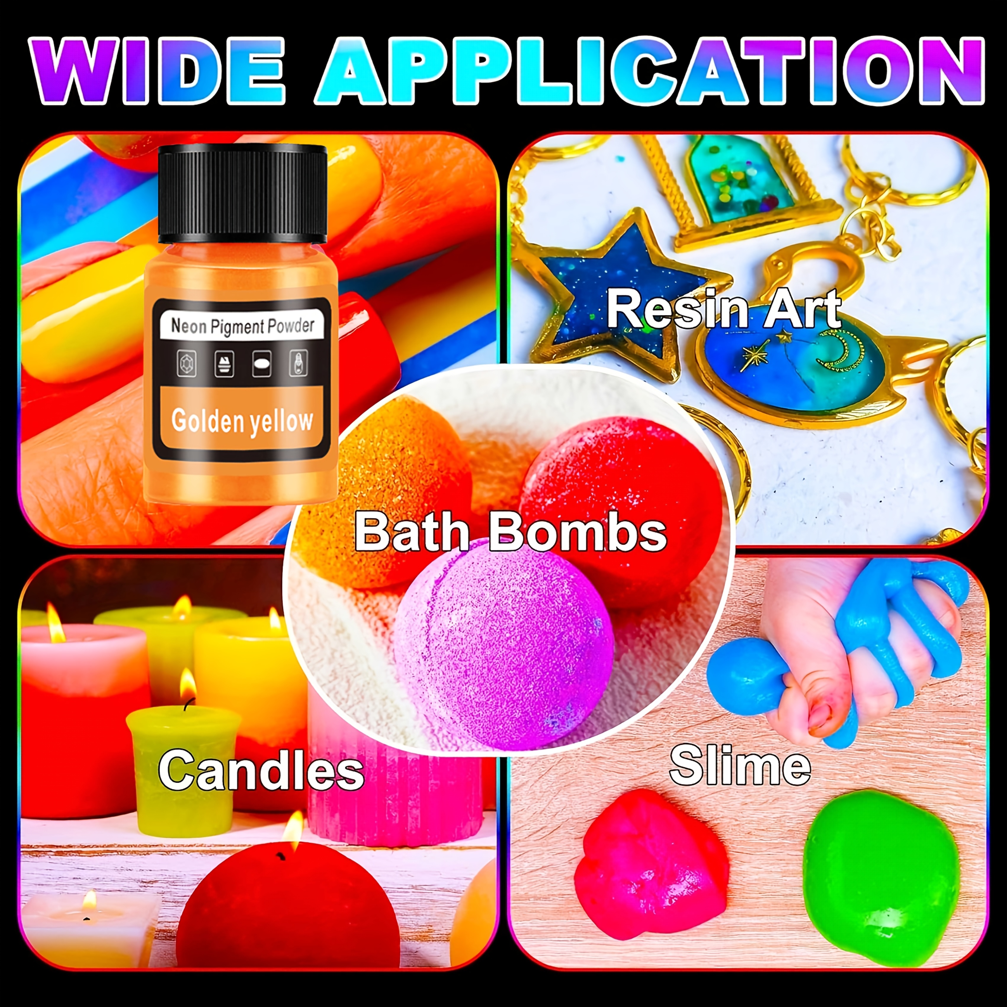 Fluorescent Powder/Neon Resin  - Candle Making Jars recension och pris